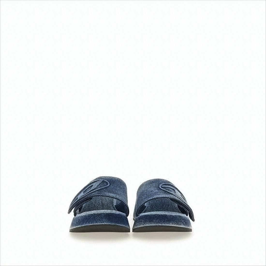 Diesel Denim-Inspired Cotton Sandals With Logo Detail