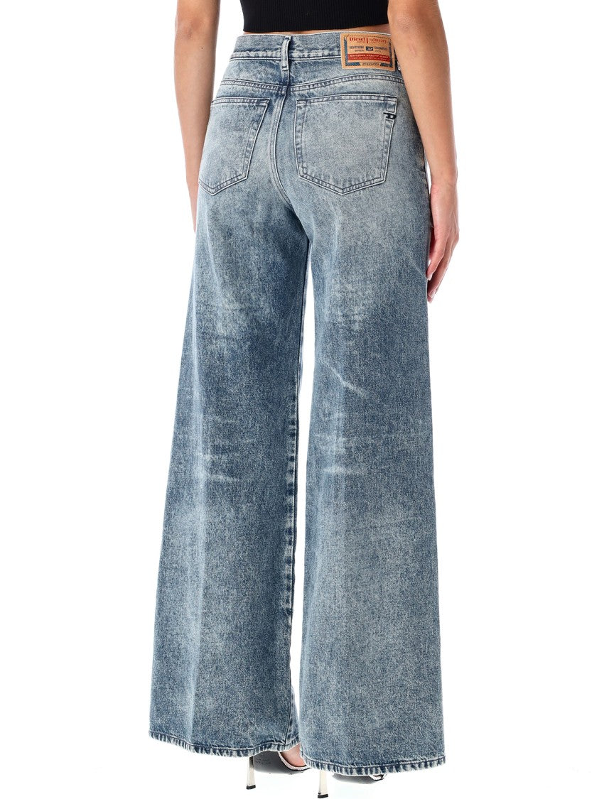 Diesel 1966 D-Sire Blue Wide-Leg Jeans
