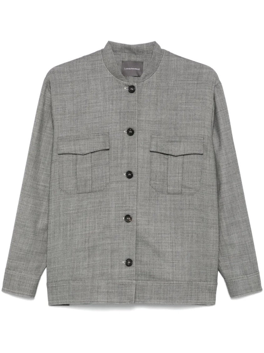 Lorena Antoniazzi Band-Collar Jacket