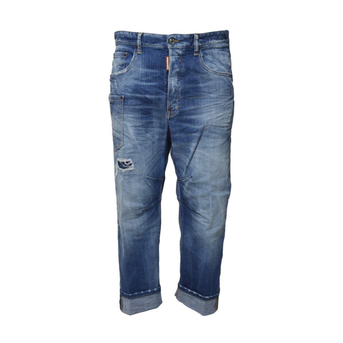Dsquared2 Kawaii Small Wash Jeans In Blue Denim
