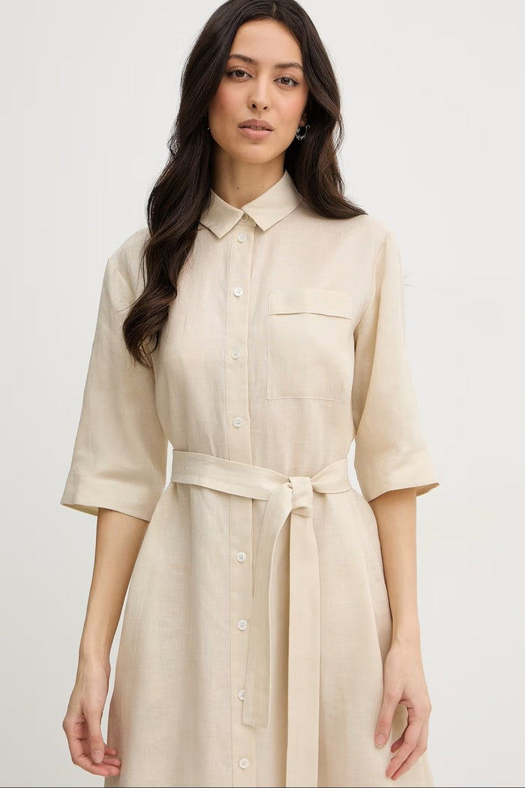 Max Mara Midi-Length Shirt Dress With Classic Collar