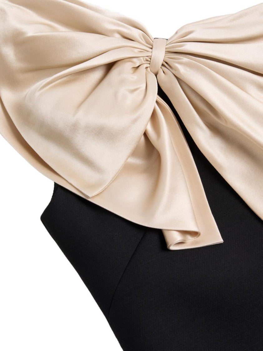Valentino Garavani A-Line Mini Dress With Asymmetrical Neckline
