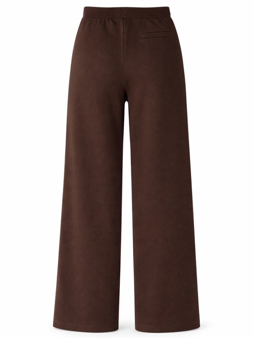 Max Mara Wide-Leg Drawstring Cotton-Blend Jersey Sweatpants
