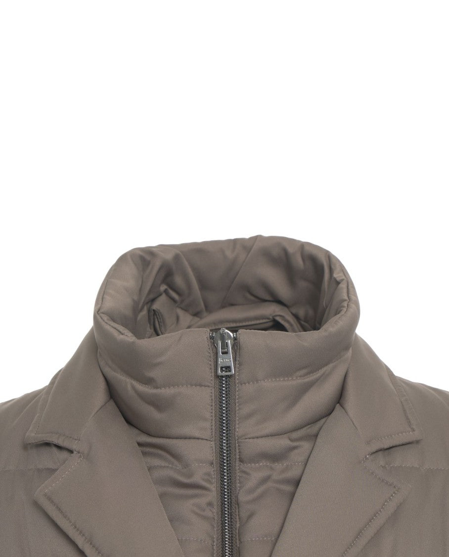 Herno Sophisticated Gray Quilted Down Jacket