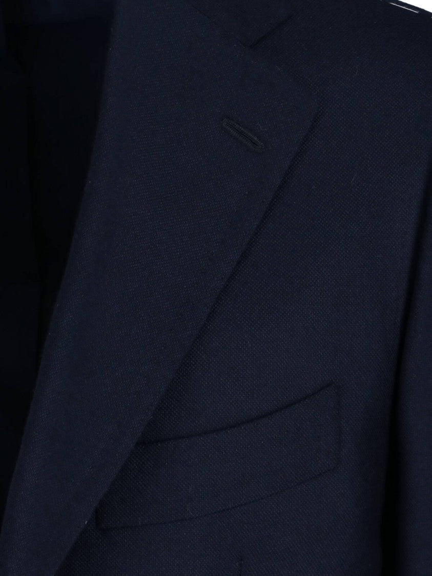 Cesare Attolini Single-Breasted Blazer – Navy