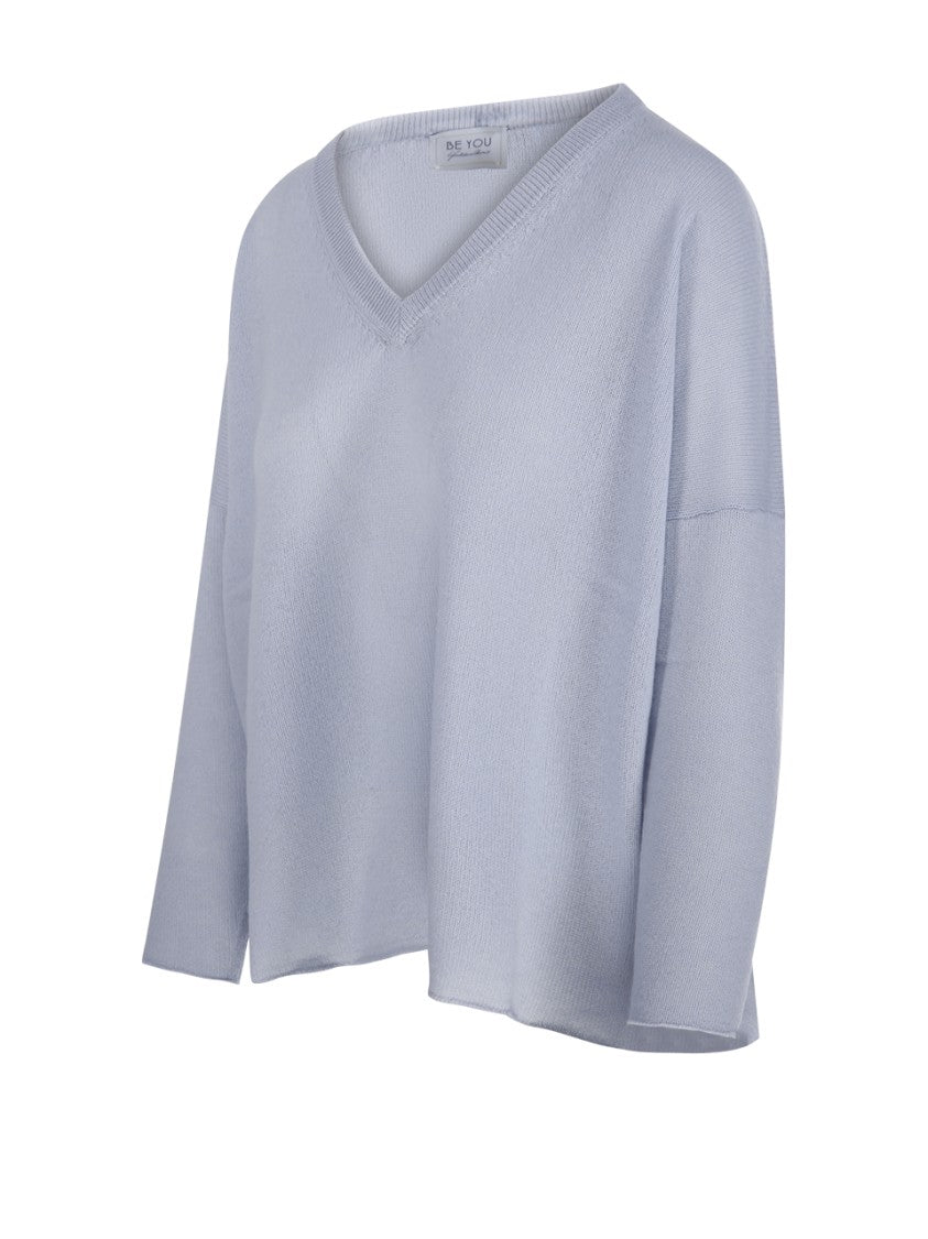Be You Relaxed-Fit V-Neck Cashmere Sweater