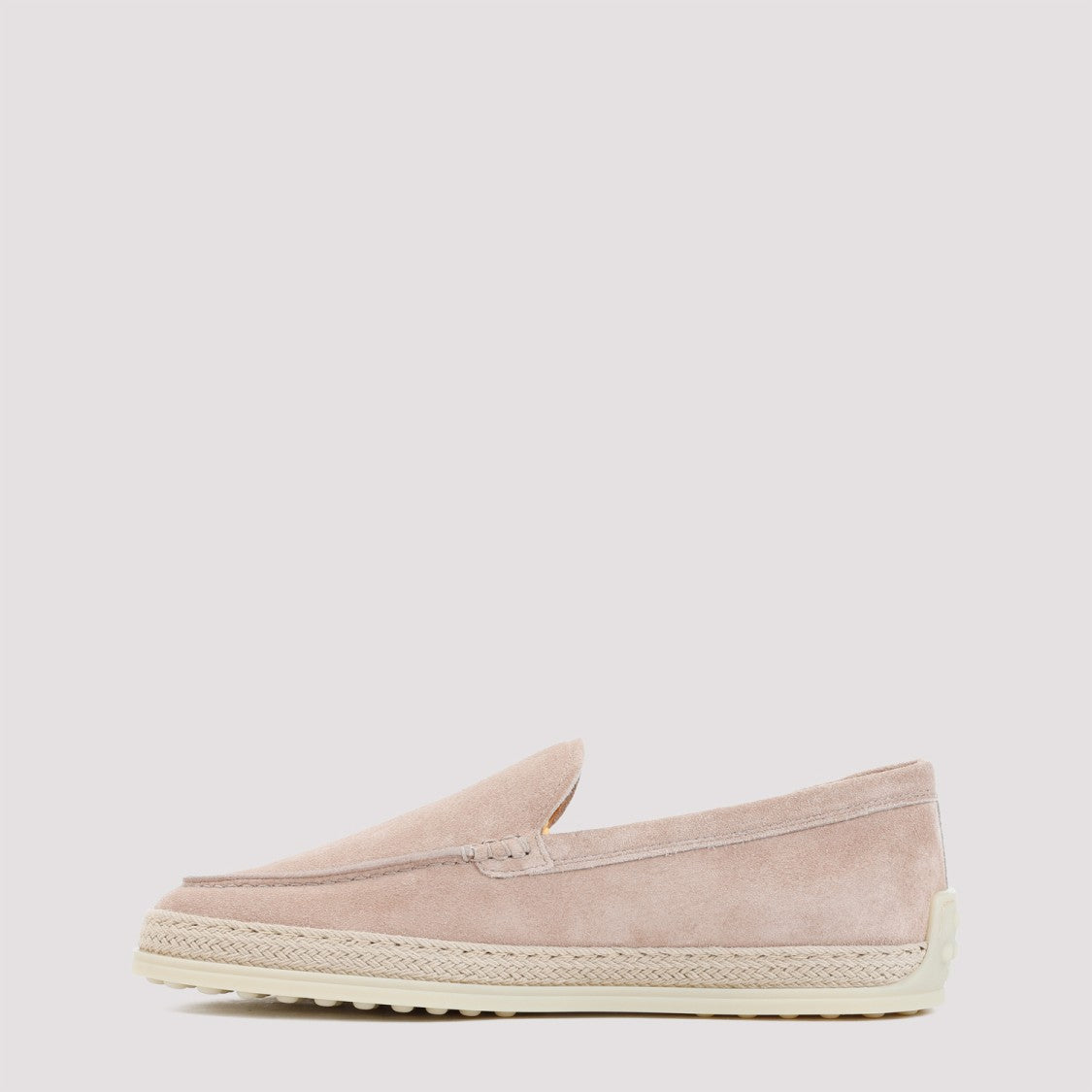 Tod's Pink Suede Leather Loafers