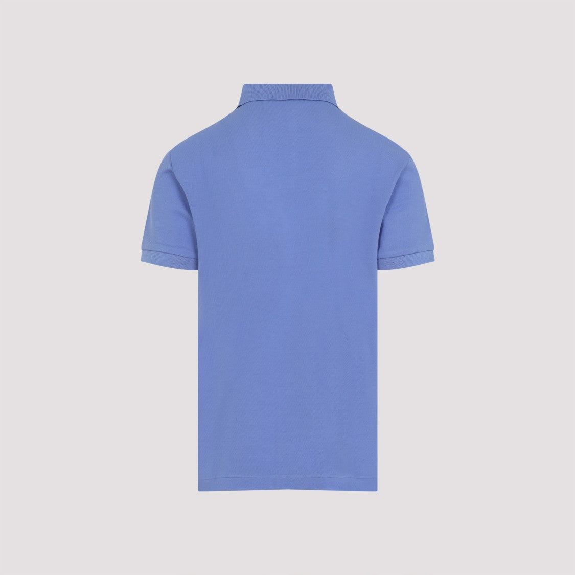 Ralph Lauren X Purple Label Timeless Blue Cotton T-Shirt With Classic Polo Design