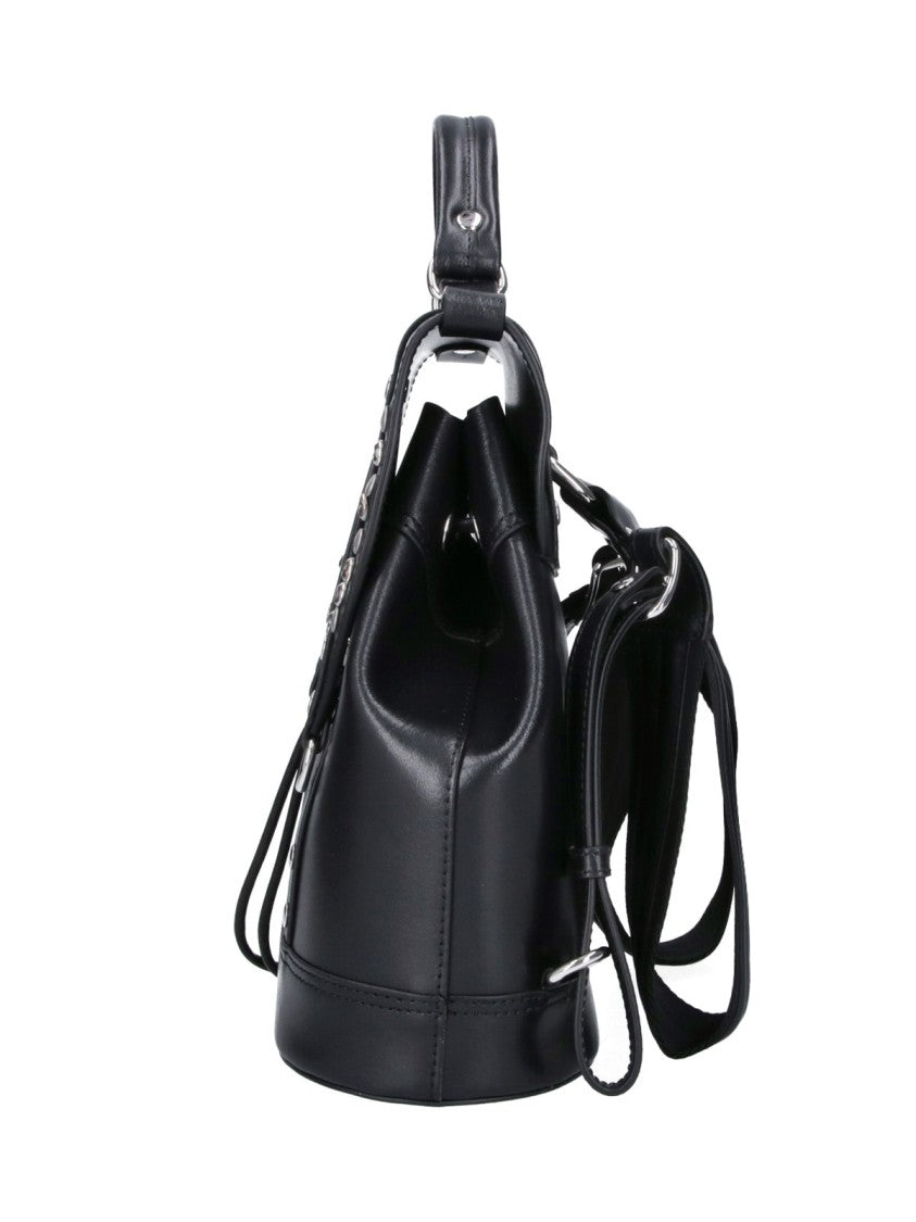 Vivienne Westwood Max Compact Studded Orb Leather Backpack