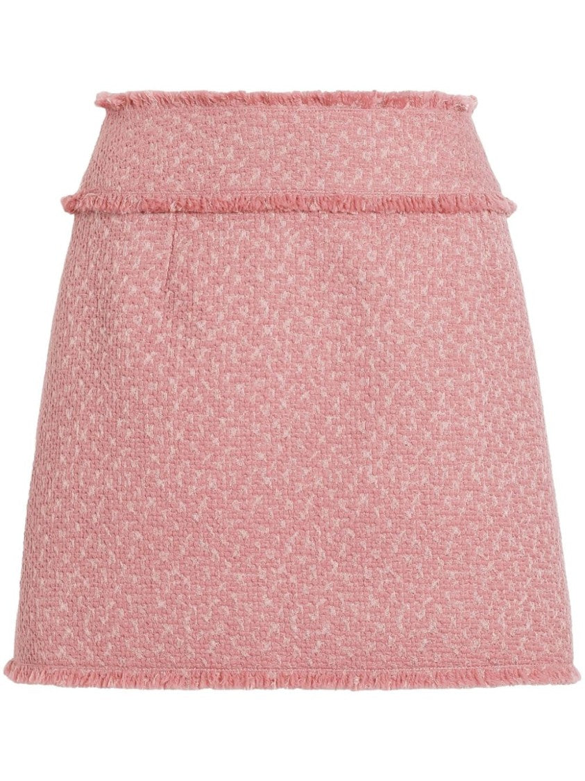 Dolce & Gabbana Fitted Pink Mini Skirt
