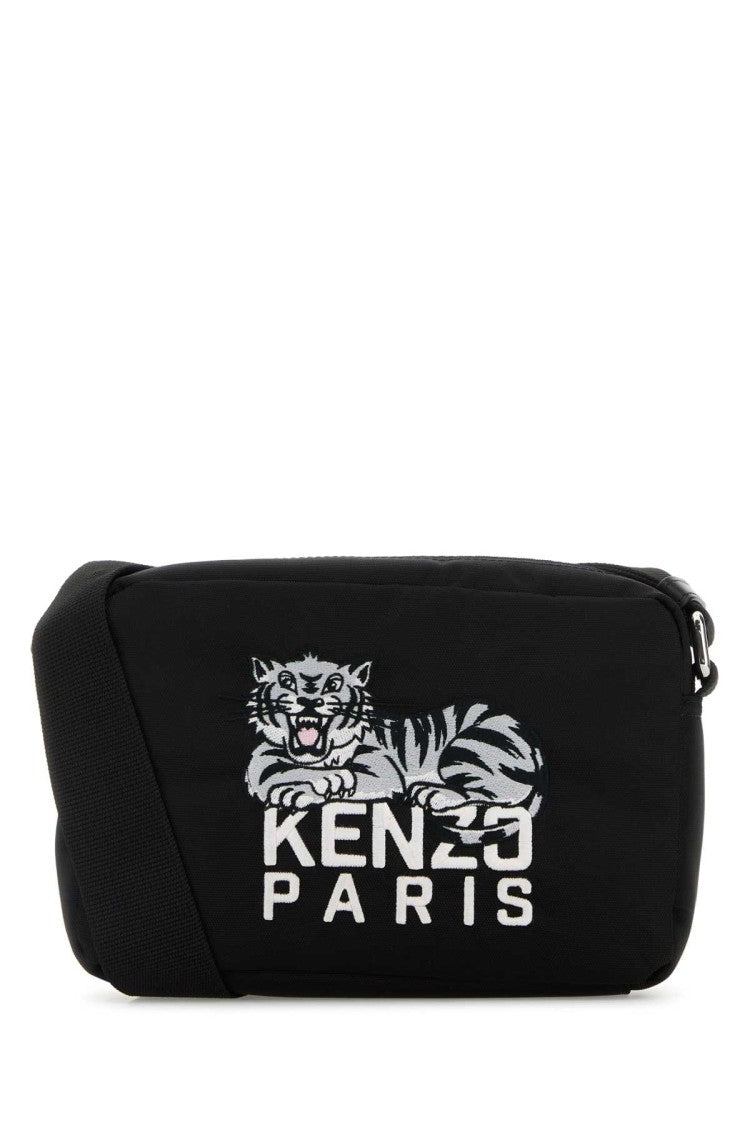 Kenzo Black Fabric Kenzo Happy Tiger Crossbody Bag