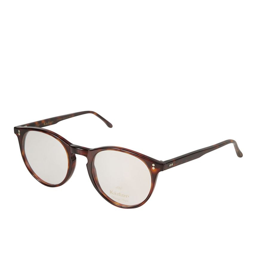 Kador Chyli Round Tortoiseshell Frame Eyeglasses With Metallic Accents