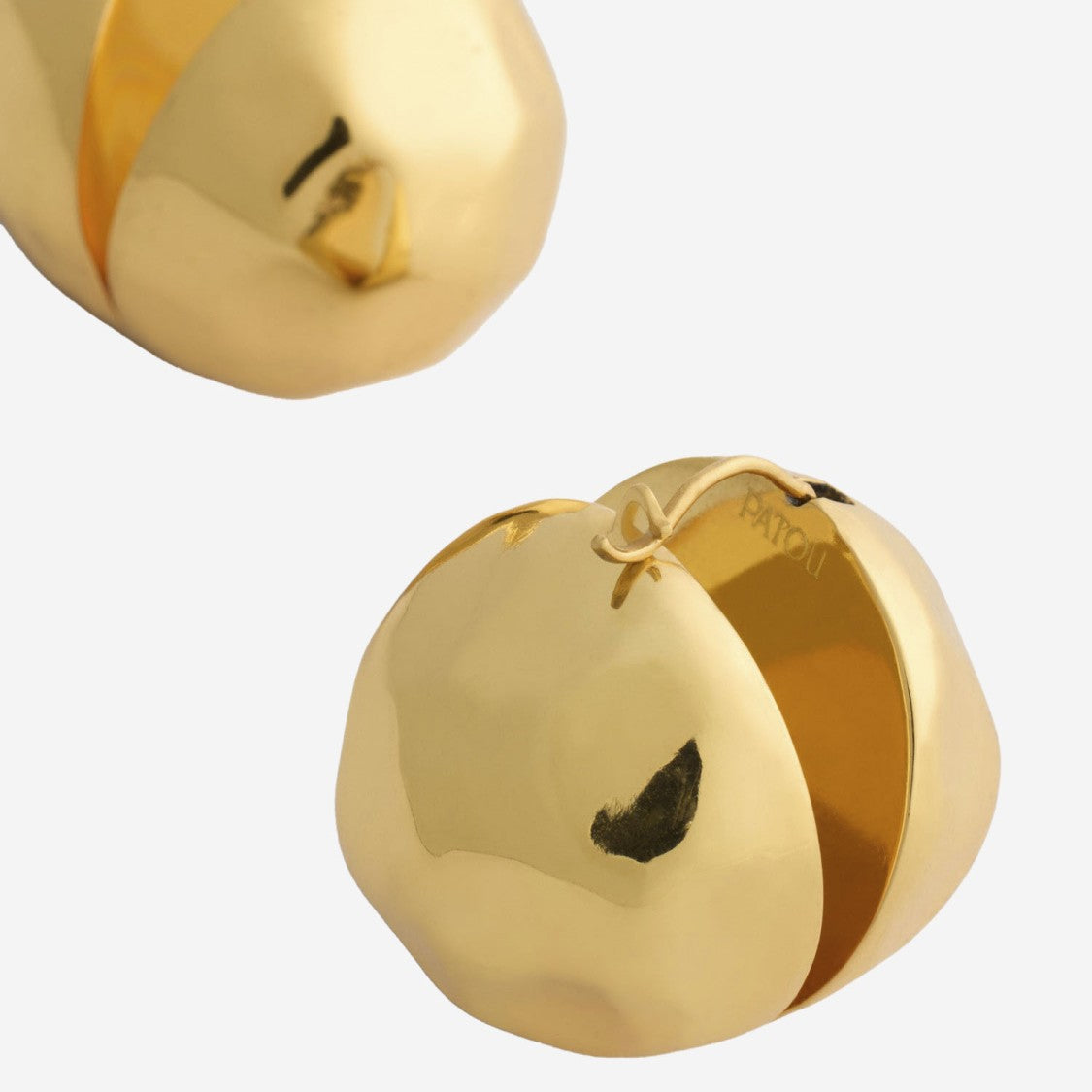 Patou Gold-Plated Brass Spherical Earrings