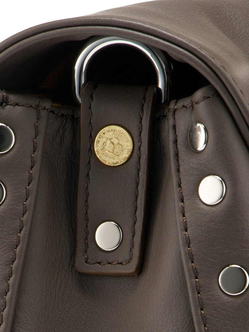 Zanellato Structured Brown Gianduiotto Smooth Leather Bag