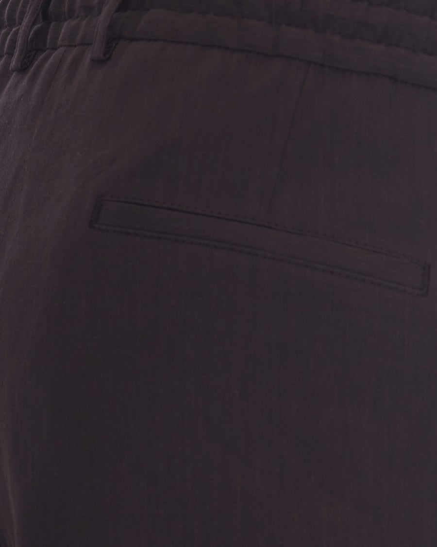 Boss Dark Brown Tapered Trousers