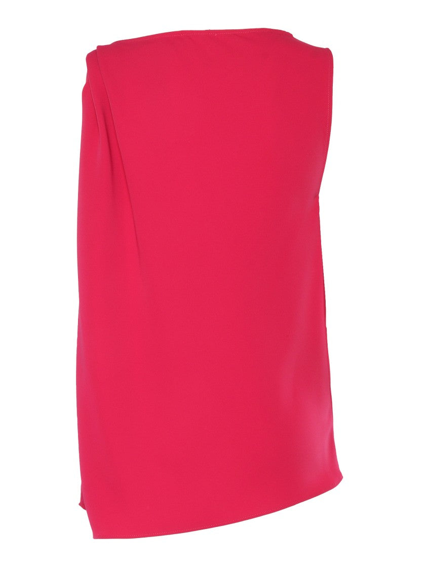 P.A.R.O.S.H. One-Shoulder Draped Top With Silhouette