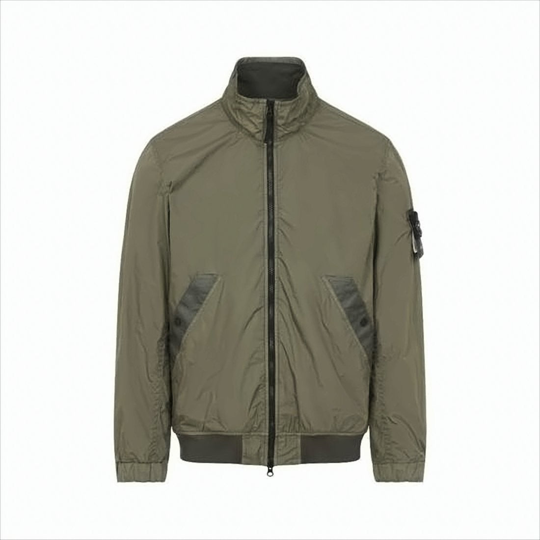 Stone Island Lightweight Nylon Jacket With High Collar