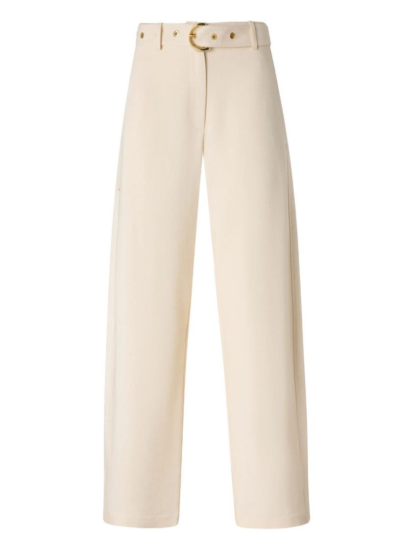 Pinko Lexy Wide-Leg Cropped Tailored Pants