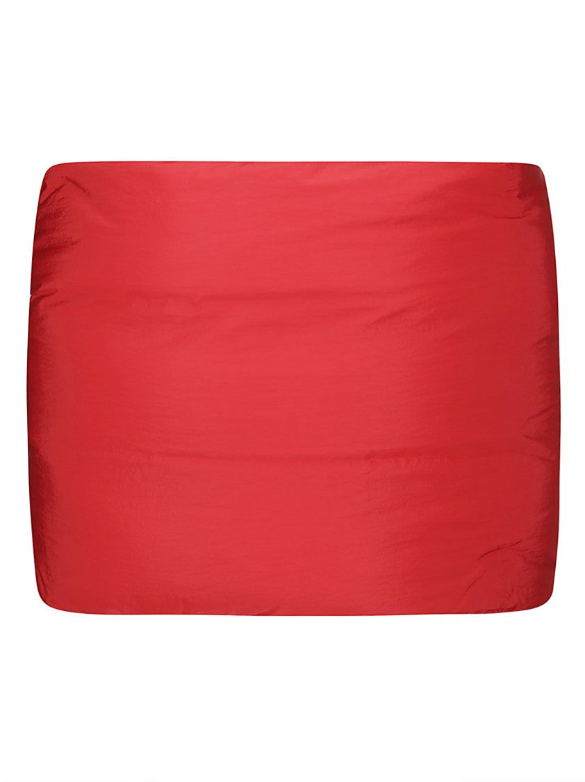 Sportmax Large Technical Fabric Scarf With Button Closure In Intense Red