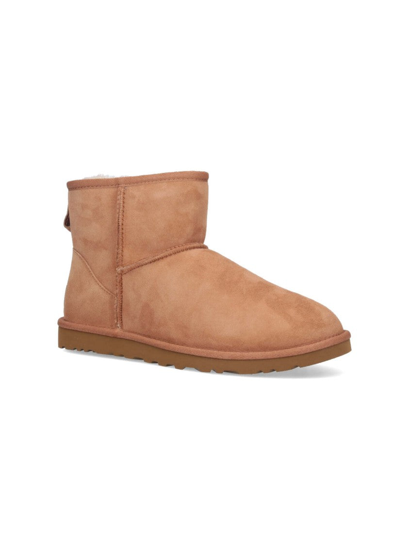 Ugg Brown Classic Mini Suede Shearling Boots