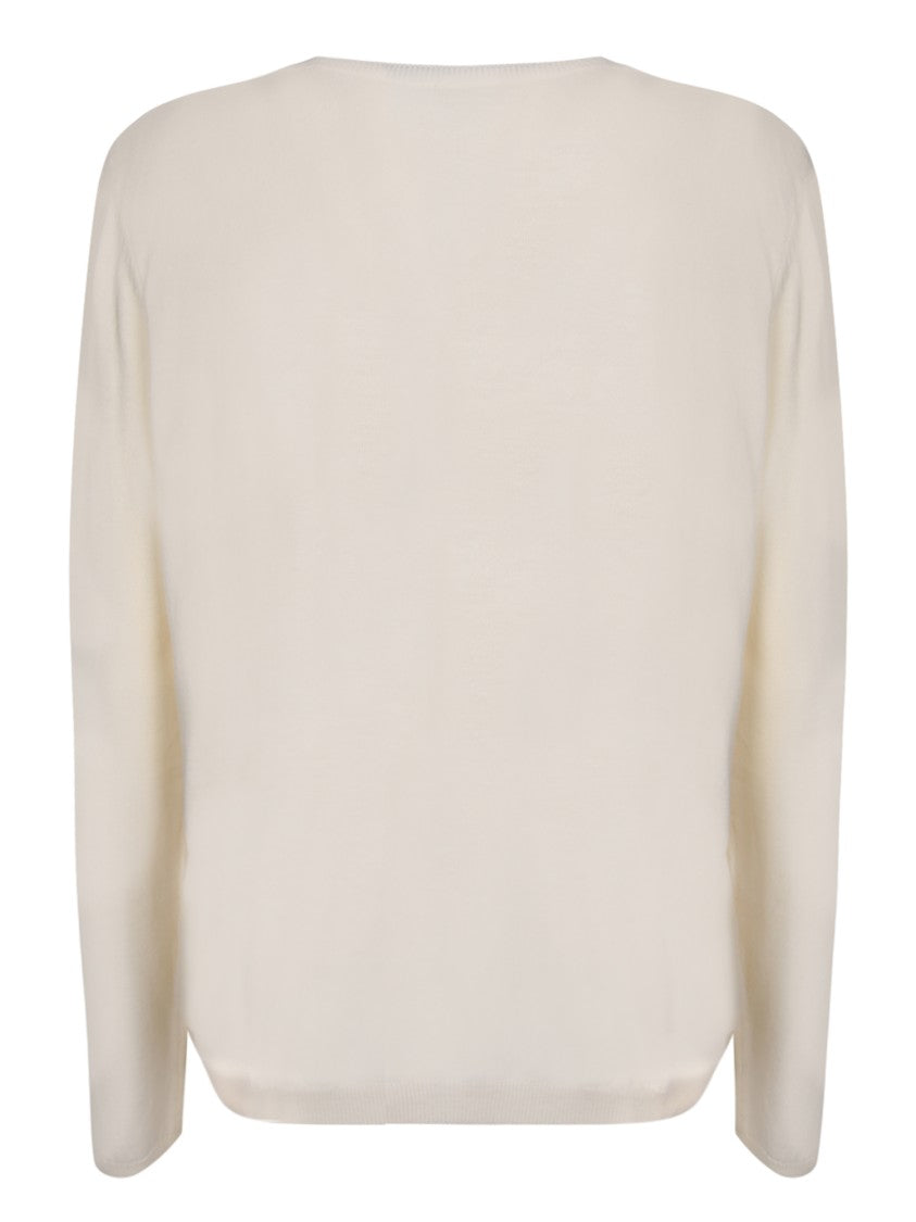A.P.C. White Crew-Neck Knitwear