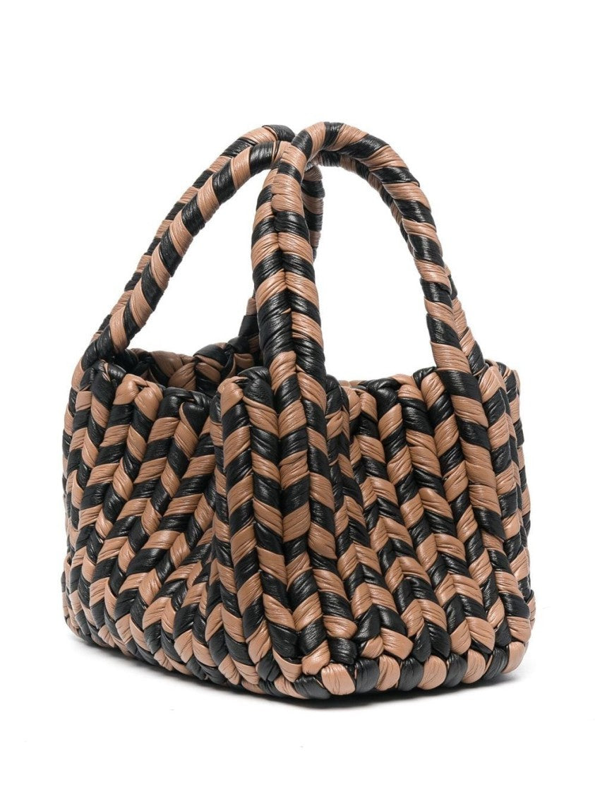 Nanushka Woven Top-Handle Tote