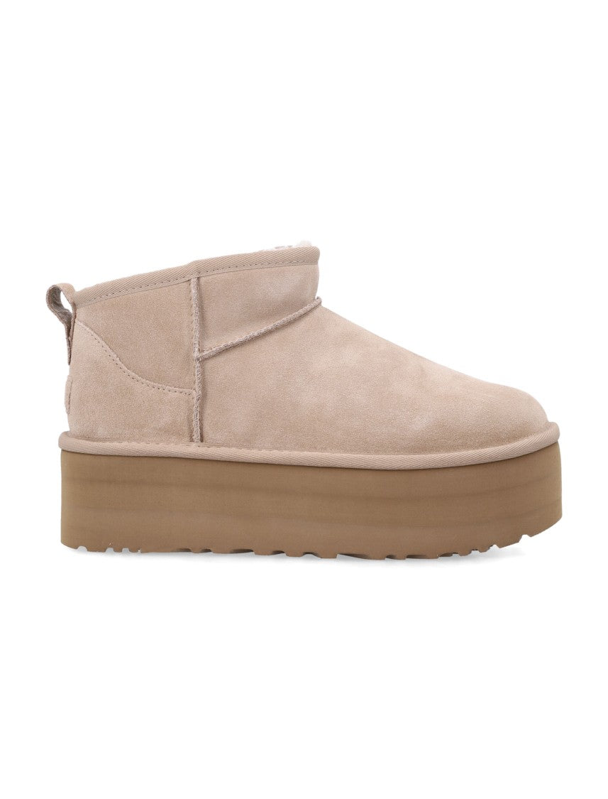 Ugg Classic Ultra Mini Platform Suede Ankle Boots