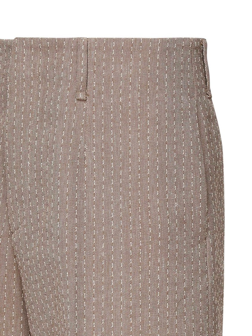Fendi Tailored Grey Shorts With Minimalist Design