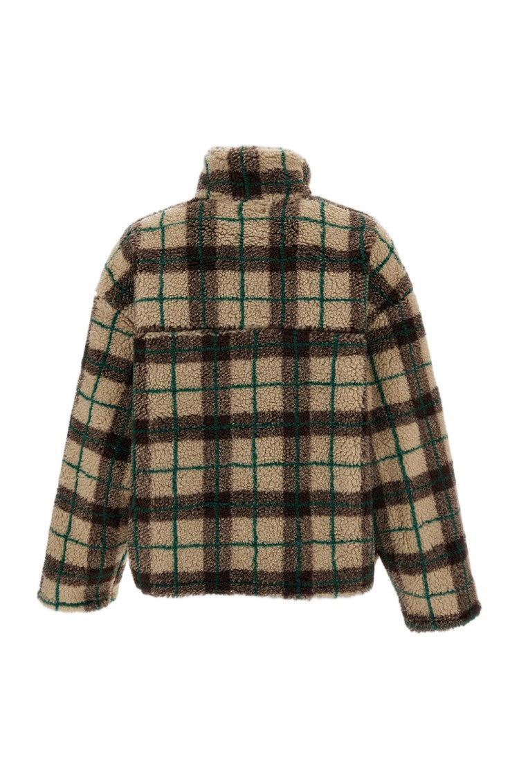 Found Plaid Quarter Zip Fleece Pullover