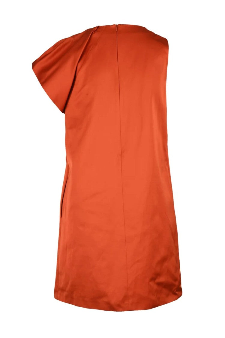 Max Mara Asymmetrical Ruffle Detail Mini Dress