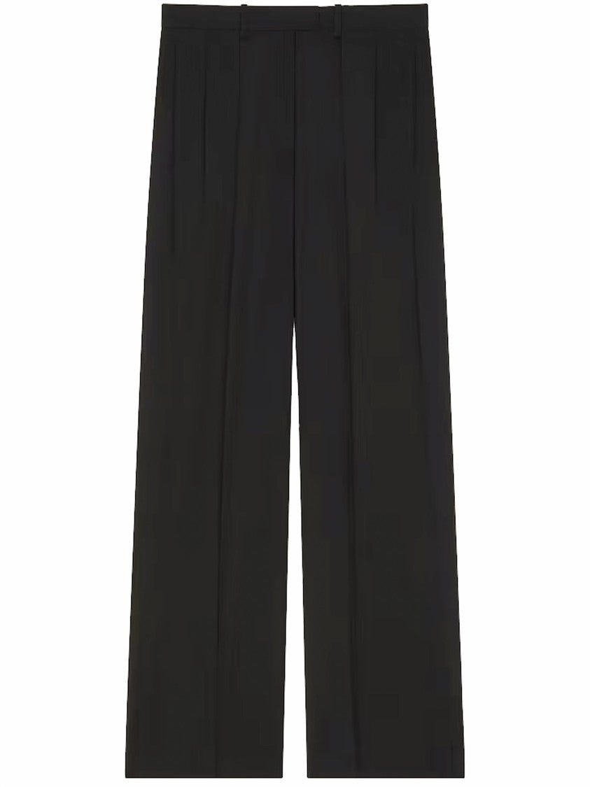 Givenchy Double Pleat Wide-Leg Tailored Fit Trousers