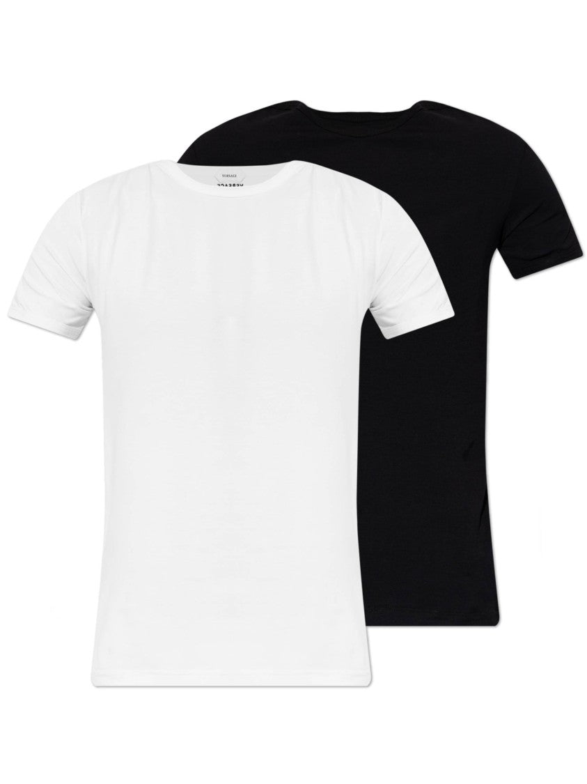 Versace White/Black Bi-Pack Jersey Bio T-Shirts