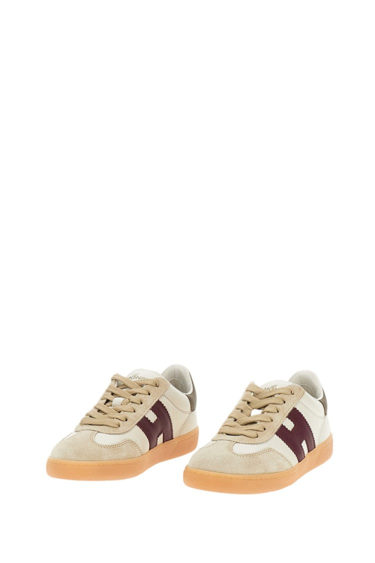 Hogan Beige Cool Allacciato H Nappa Leather Sneakers