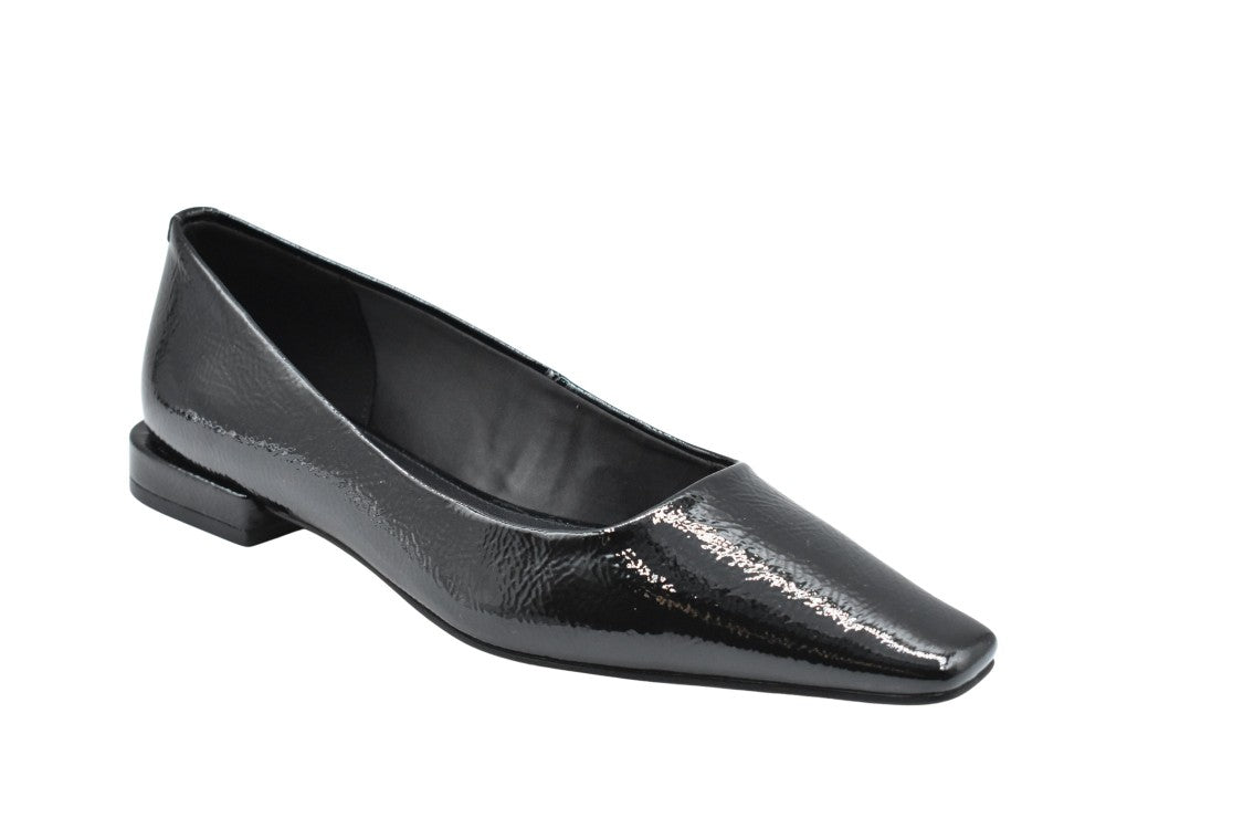 Michael Kors Black Patent Flats With Pointed Toe