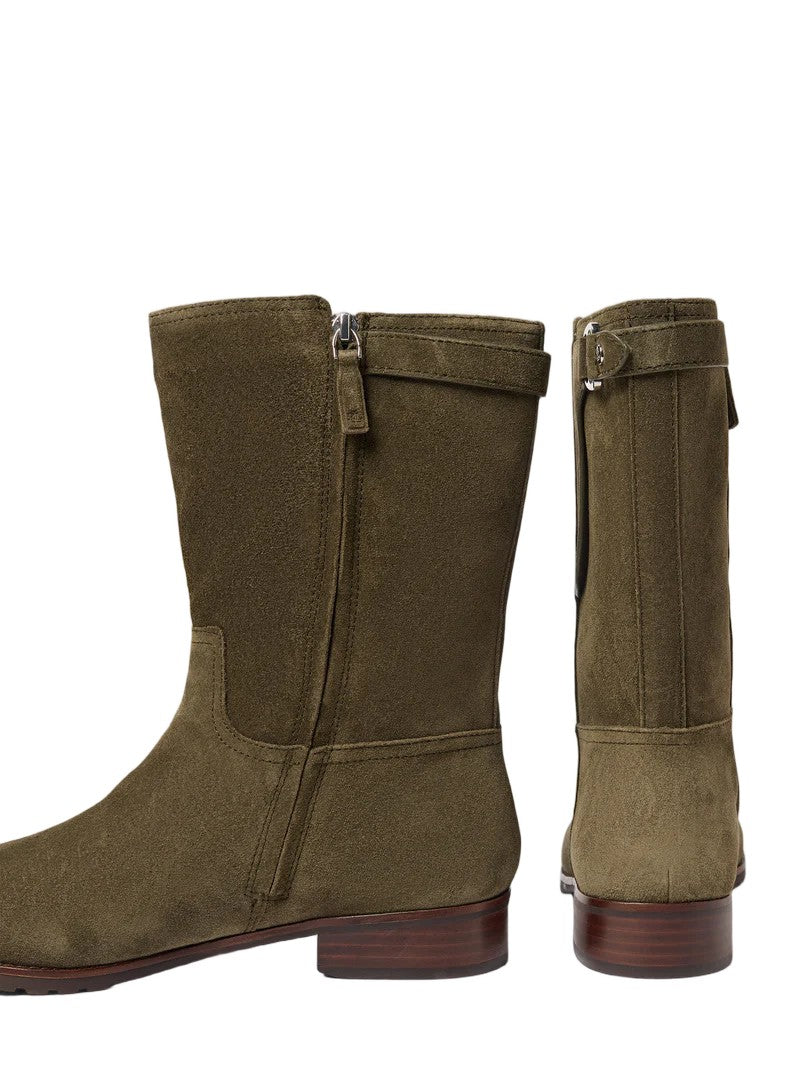 Lauren Ralph Lauren Elegant Mid-Boots With Decorative Strap