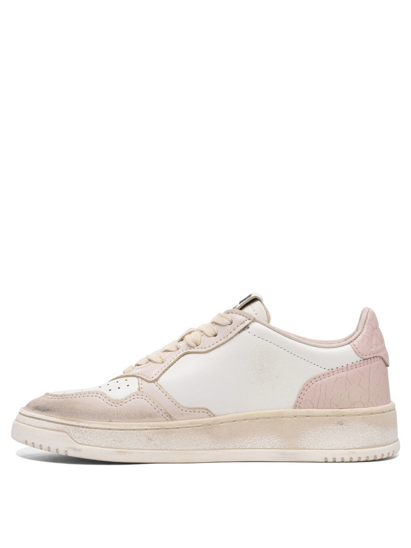 Autry Low-Top Sneakers With Perforated Detailing And Textured Overlays