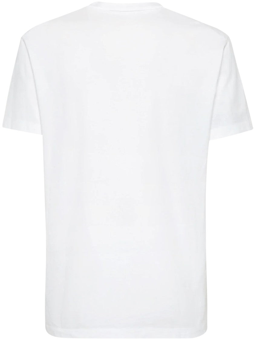 Dsquared2 Relaxed Fit White T-Shirt With Bold Logo