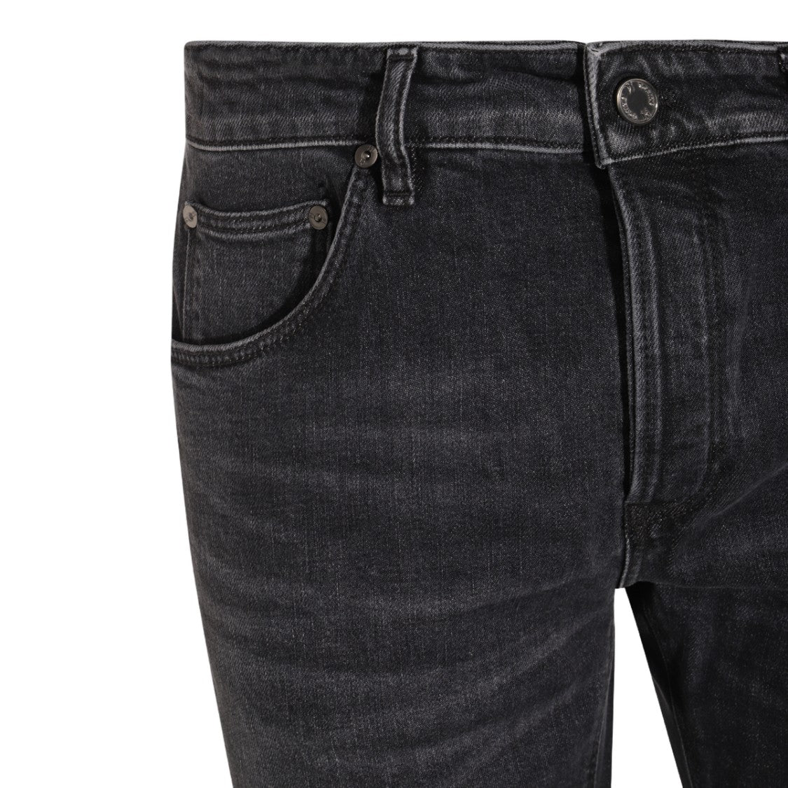 Pt Torino Washed Grey Slim Fit Jeans