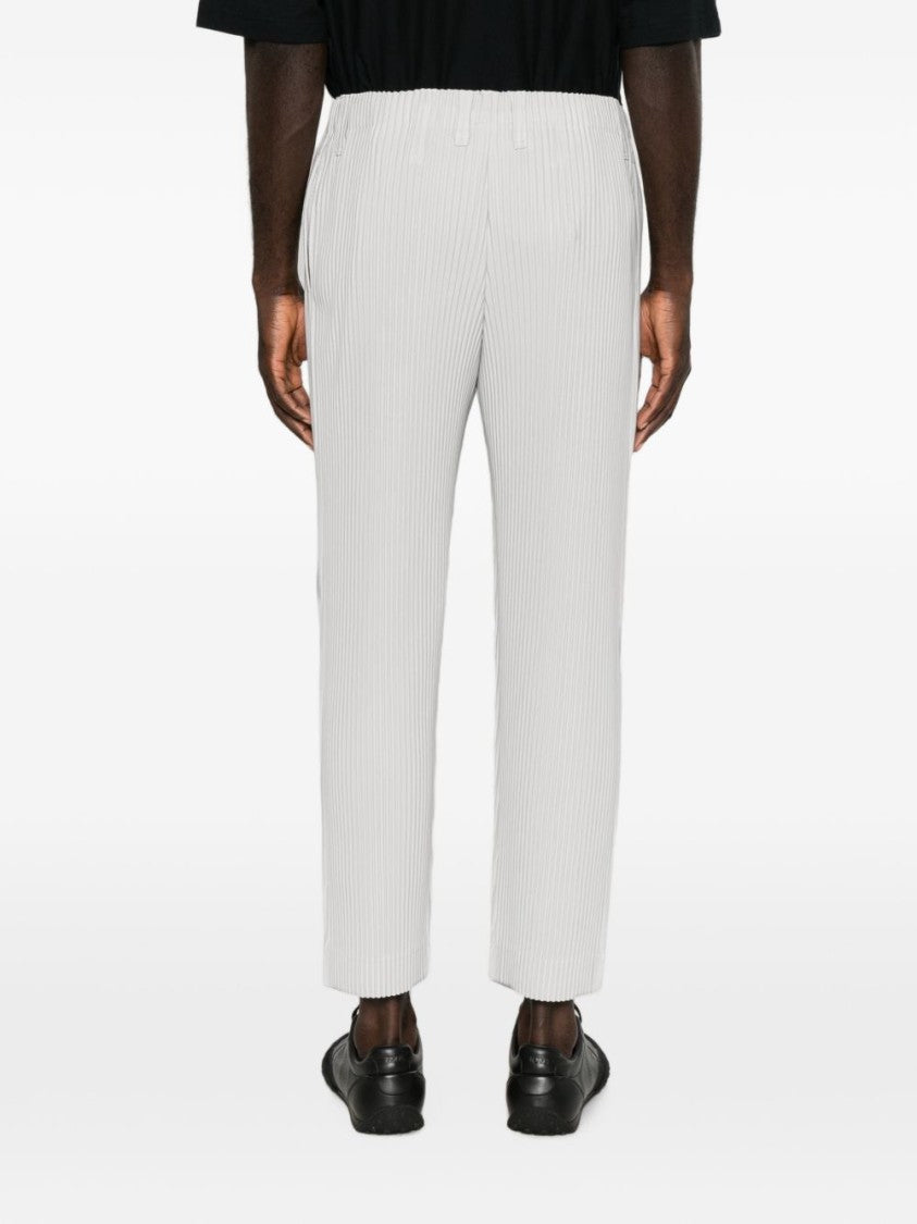 Homme Plissé Issey Miyake Pleated Cropped Relaxed Fit Cropped Pants