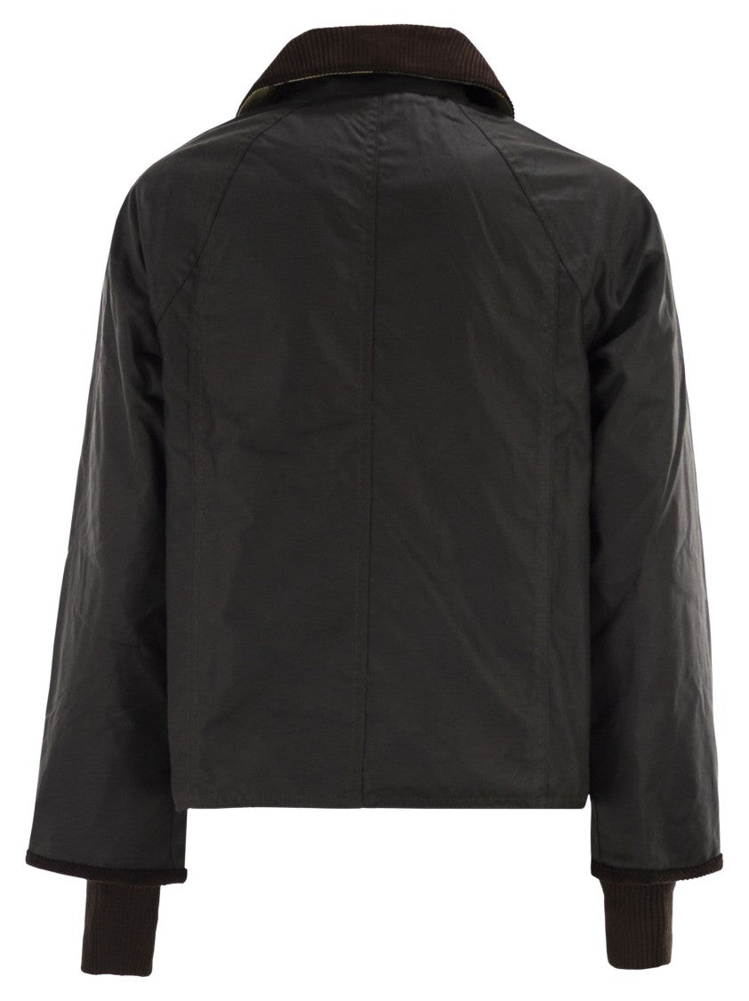 Barbour Beadnell Waxed Jacket With Crop Cut