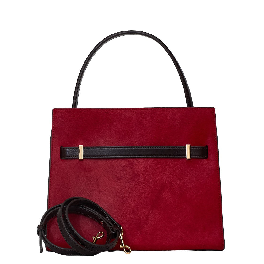 Tory Burch Lee Radziwill Haircalf Small Double Shoulder Bag