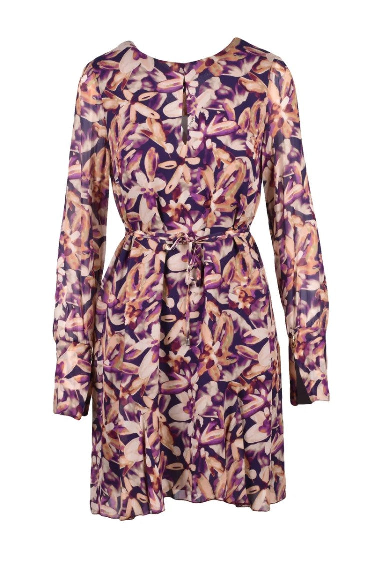Patrizia Pepe Flared Dress - Purple/Pink