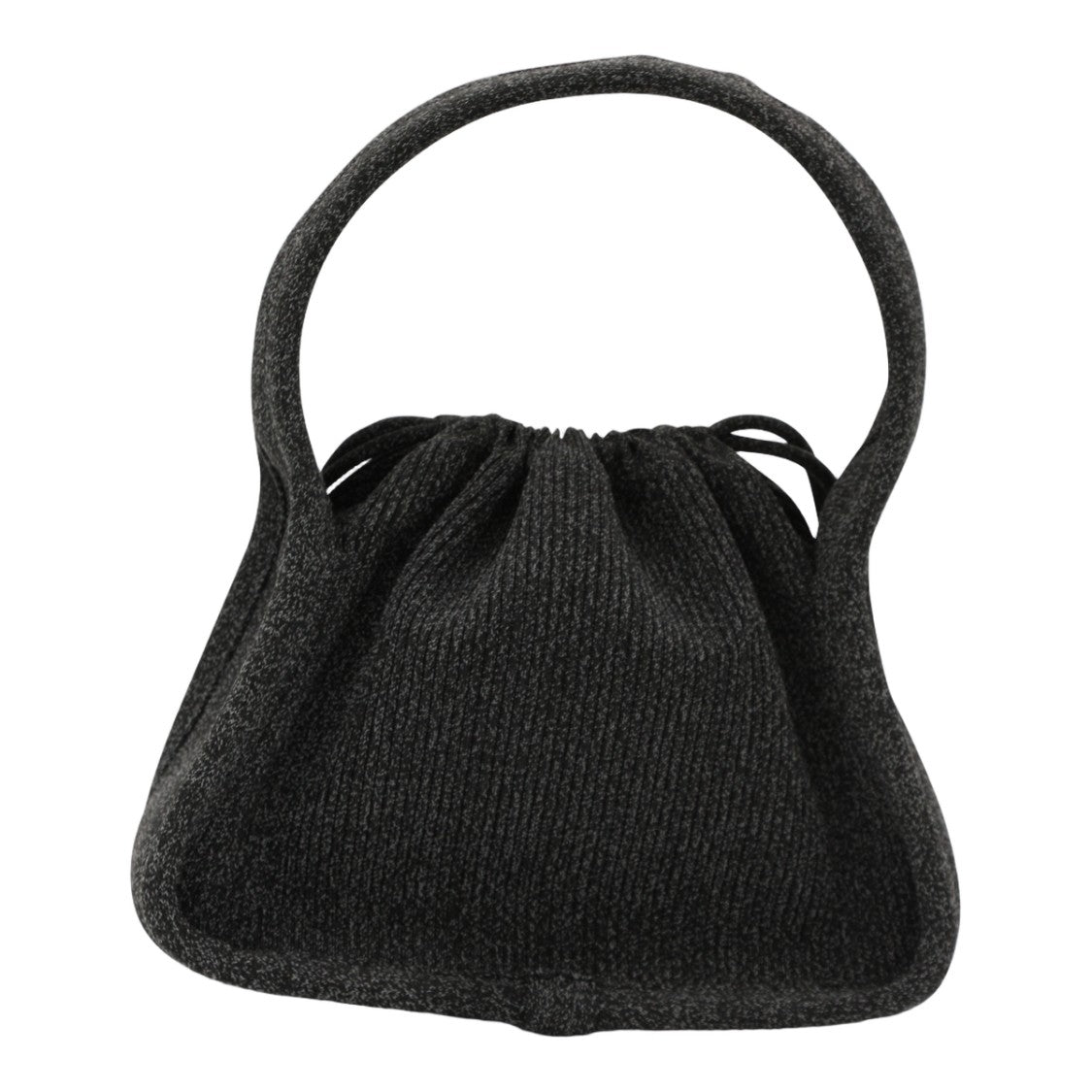 Alexander Wang Textured Black Handbag With Rounded Handle