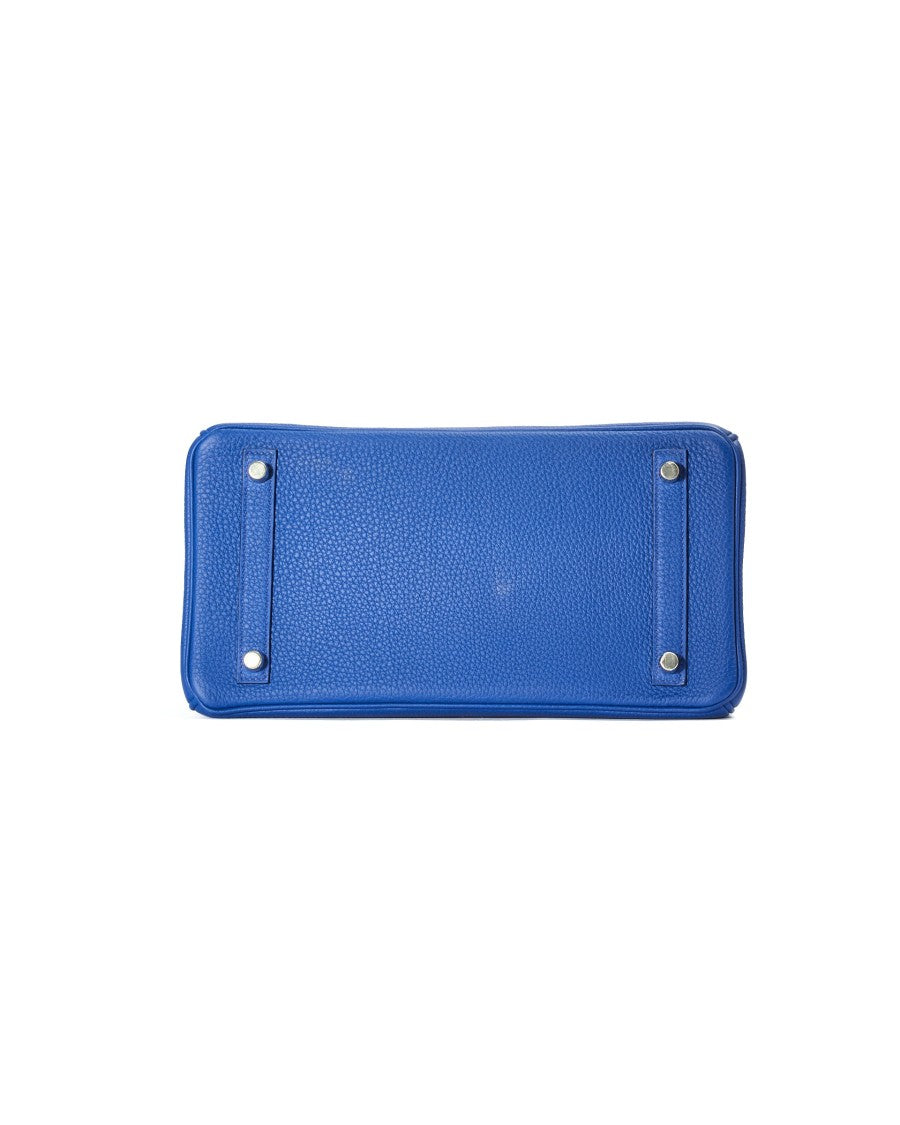 Hermès Sac Birkin 35 Blue Royal Togo Alligatore