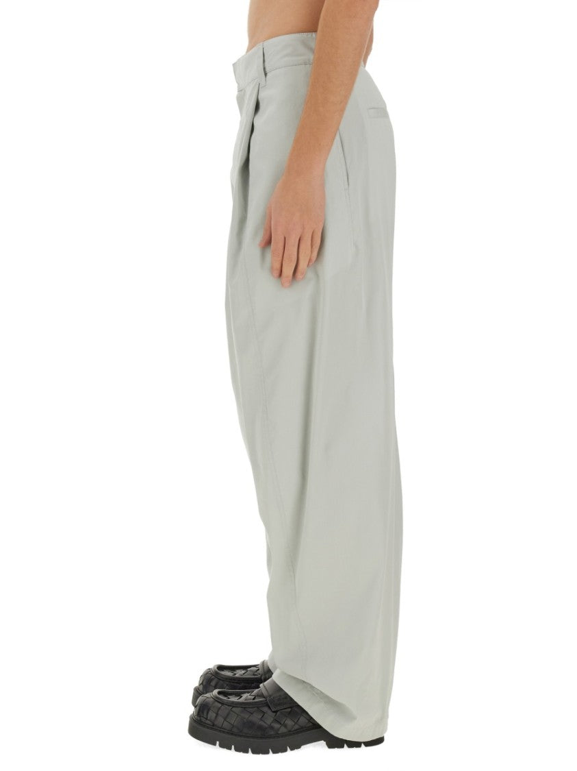 Bottega Veneta Tailored Silk And Cotton Blend Pants