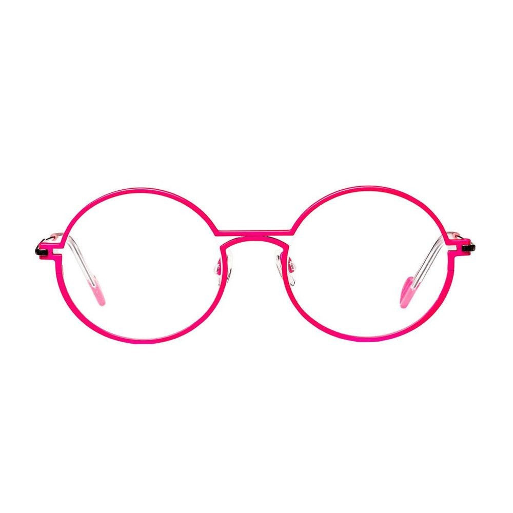 Matttew Matttew Nickel Round Neon Pink Titanium Eyewear