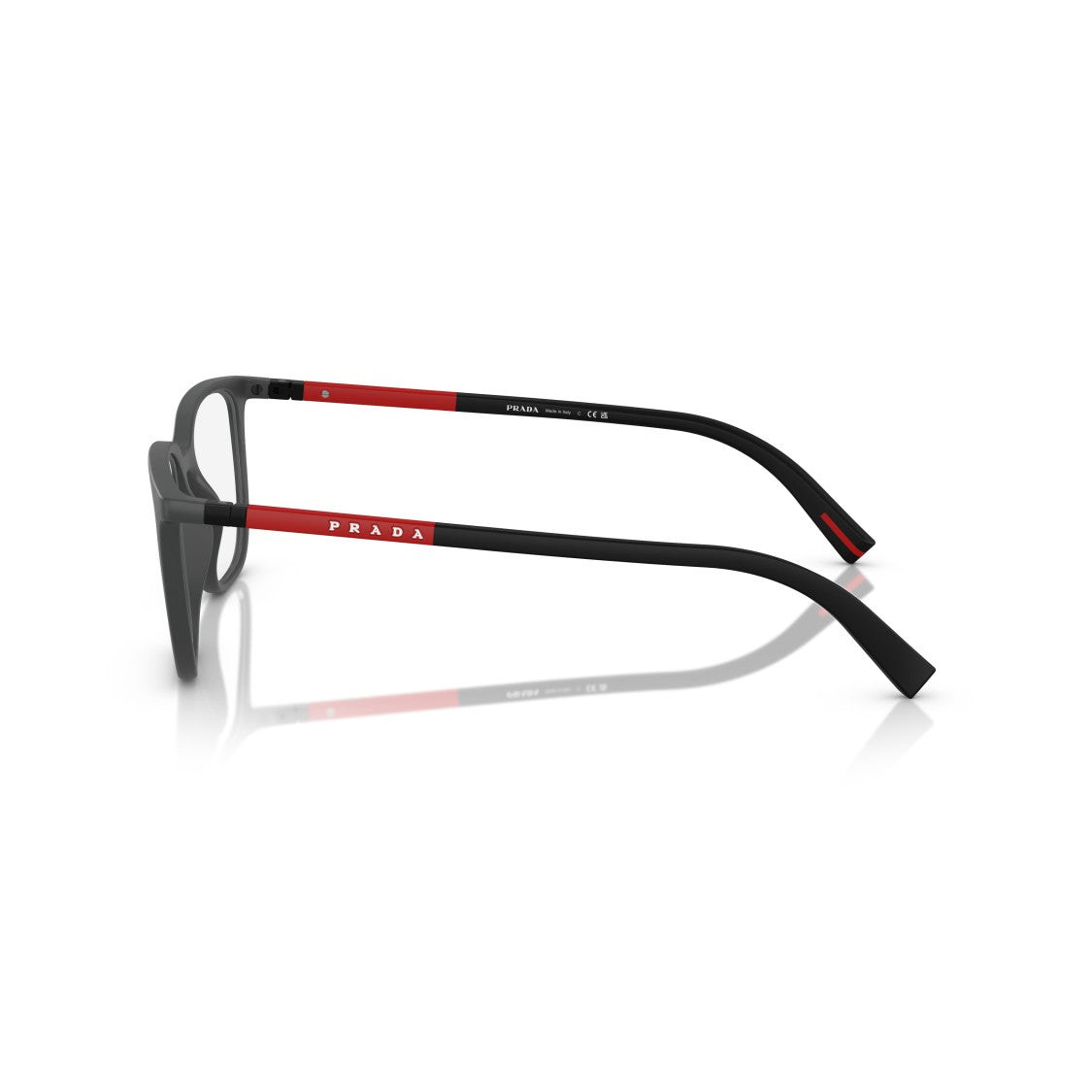 Prada Linea Rossa 0Ps 04Rv Matte Grey Rectangular Sunglasses