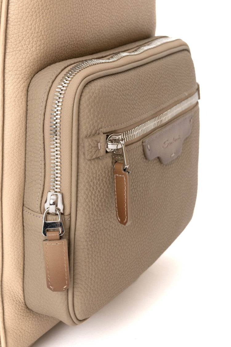 Santoni Bottalato Leather Backpack