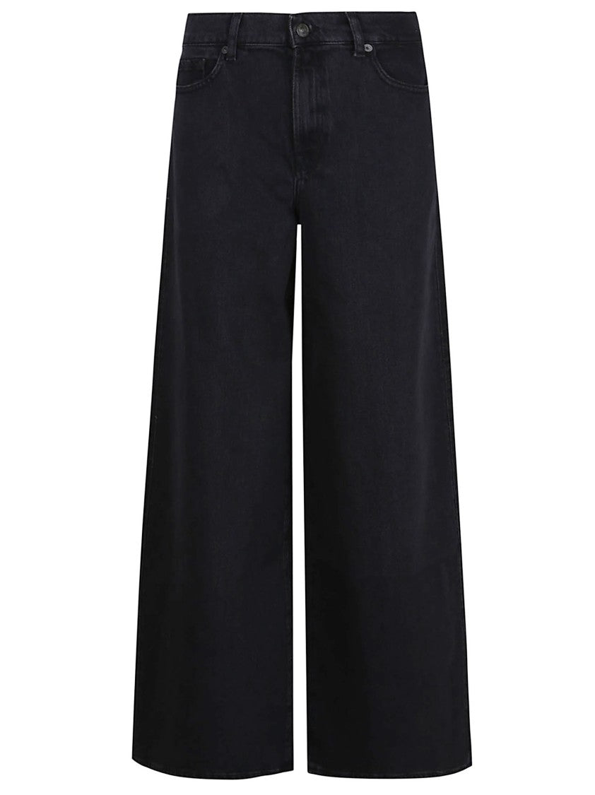 7 For All Mankind High-Waisted Wide-Leg Jeans With Bold Cuffs