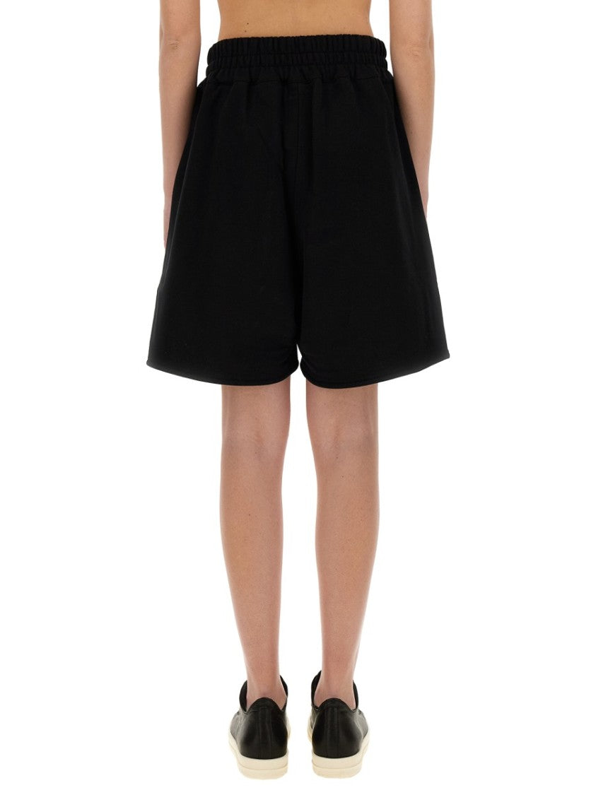 Champion X Rick Owens Relaxed Fit Black Cotton Shorts
